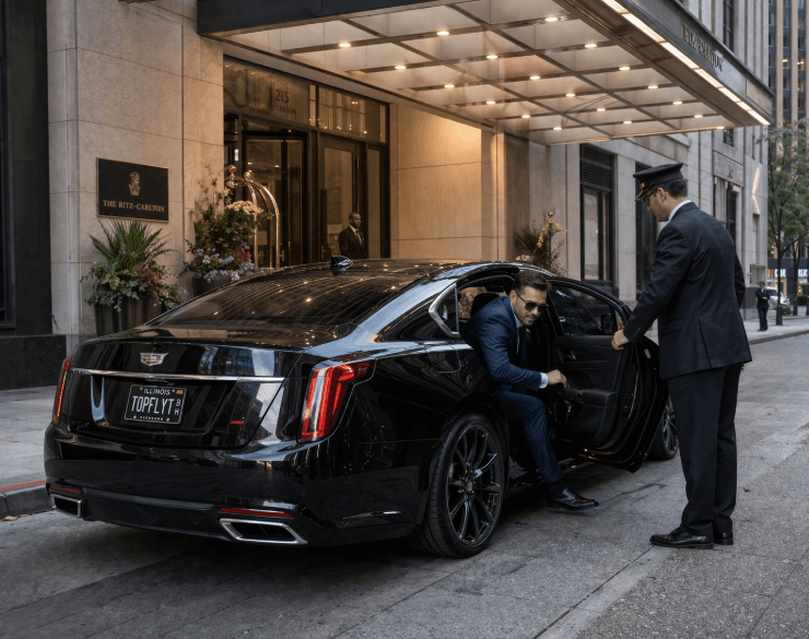 point to point limo to hotel in Chicago